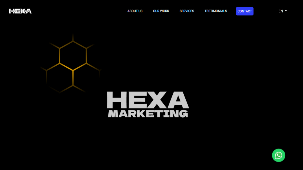 Hexa Marketing agency website
